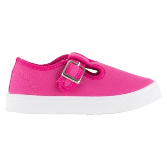 Girls T-Strap Pink Shoe - Picture 1 of 6